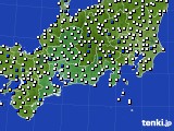 東海地方のアメダス実況(風向・風速)(2023年03月15日)