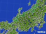 2023年03月17日の北陸地方のアメダス(風向・風速)