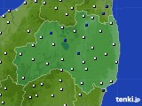 福島県のアメダス実況(風向・風速)(2023年03月17日)