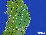 岩手県のアメダス実況(風向・風速)(2023年03月17日)