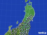 東北地方のアメダス実況(降水量)(2023年03月18日)