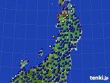 2023年03月18日の東北地方のアメダス(日照時間)