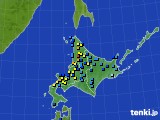 北海道地方のアメダス実況(積雪深)(2023年03月19日)