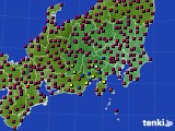 関東・甲信地方のアメダス実況(日照時間)(2023年03月19日)