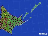 道東のアメダス実況(日照時間)(2023年03月19日)