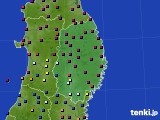 岩手県のアメダス実況(日照時間)(2023年03月19日)