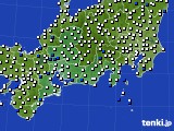 東海地方のアメダス実況(風向・風速)(2023年03月19日)