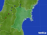 宮城県のアメダス実況(積雪深)(2023年03月20日)