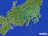 関東・甲信地方のアメダス実況(風向・風速)(2023年03月20日)
