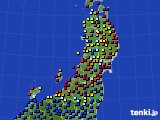 2023年03月21日の東北地方のアメダス(日照時間)