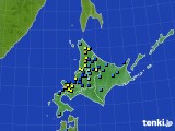 北海道地方のアメダス実況(積雪深)(2023年03月22日)