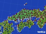 中国地方のアメダス実況(日照時間)(2023年03月22日)
