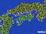 四国地方のアメダス実況(日照時間)(2023年03月22日)