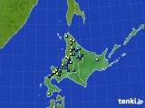 北海道地方のアメダス実況(積雪深)(2023年03月24日)