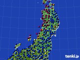 2023年03月24日の東北地方のアメダス(日照時間)