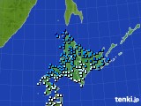 北海道地方のアメダス実況(気温)(2023年03月24日)