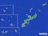 沖縄県のアメダス実況(風向・風速)(2023年03月25日)