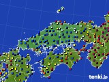 中国地方のアメダス実況(日照時間)(2023年03月27日)