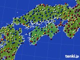 四国地方のアメダス実況(日照時間)(2023年03月27日)