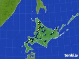 北海道地方のアメダス実況(積雪深)(2023年03月28日)