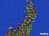 2023年03月28日の東北地方のアメダス(日照時間)