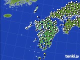 2023年03月31日の九州地方のアメダス(風向・風速)