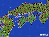 四国地方のアメダス実況(日照時間)(2023年04月01日)