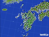 2023年04月01日の九州地方のアメダス(風向・風速)