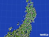 東北地方のアメダス実況(風向・風速)(2023年04月02日)