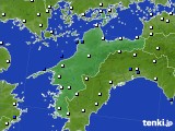 2023年04月02日の愛媛県のアメダス(風向・風速)