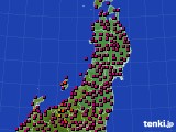 2023年04月04日の東北地方のアメダス(日照時間)