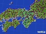 2023年04月04日の近畿地方のアメダス(日照時間)