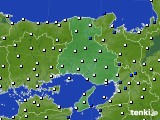 2023年04月04日の兵庫県のアメダス(風向・風速)