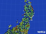2023年04月05日の東北地方のアメダス(日照時間)