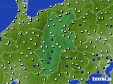 長野県のアメダス実況(風向・風速)(2023年04月05日)