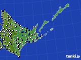 道東のアメダス実況(風向・風速)(2023年04月06日)