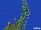 2023年04月08日の東北地方のアメダス(日照時間)