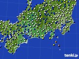 2023年04月08日の東海地方のアメダス(風向・風速)