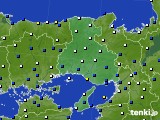 2023年04月08日の兵庫県のアメダス(風向・風速)