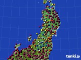 2023年04月09日の東北地方のアメダス(日照時間)