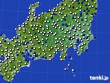 関東・甲信地方のアメダス実況(風向・風速)(2023年04月09日)