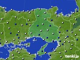 2023年04月10日の兵庫県のアメダス(風向・風速)