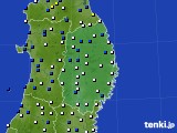 岩手県のアメダス実況(風向・風速)(2023年04月10日)