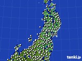 東北地方のアメダス実況(風向・風速)(2023年04月11日)