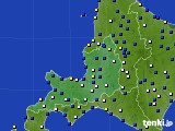 道央のアメダス実況(風向・風速)(2023年04月12日)