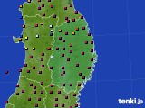 岩手県のアメダス実況(日照時間)(2023年04月13日)