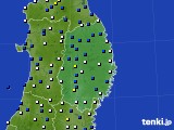岩手県のアメダス実況(風向・風速)(2023年04月13日)