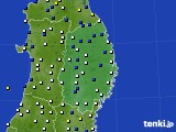 2023年04月14日の岩手県のアメダス(風向・風速)