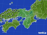 近畿地方のアメダス実況(降水量)(2023年04月16日)