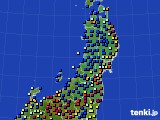 2023年04月16日の東北地方のアメダス(日照時間)